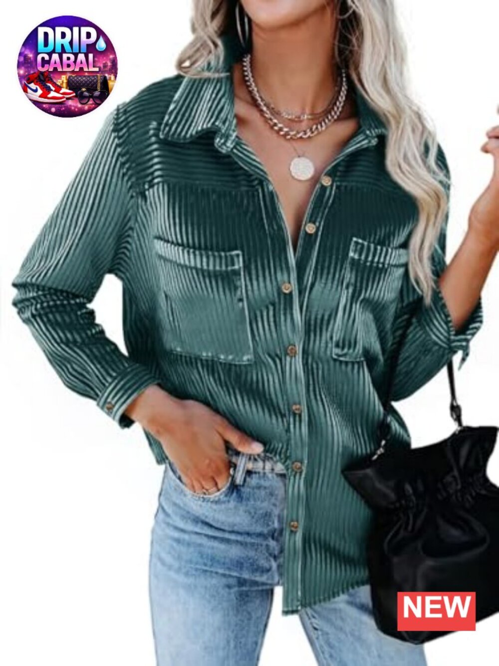 Velvet Button Down Shirt Long Sleeve Oversized Boyfriend Top